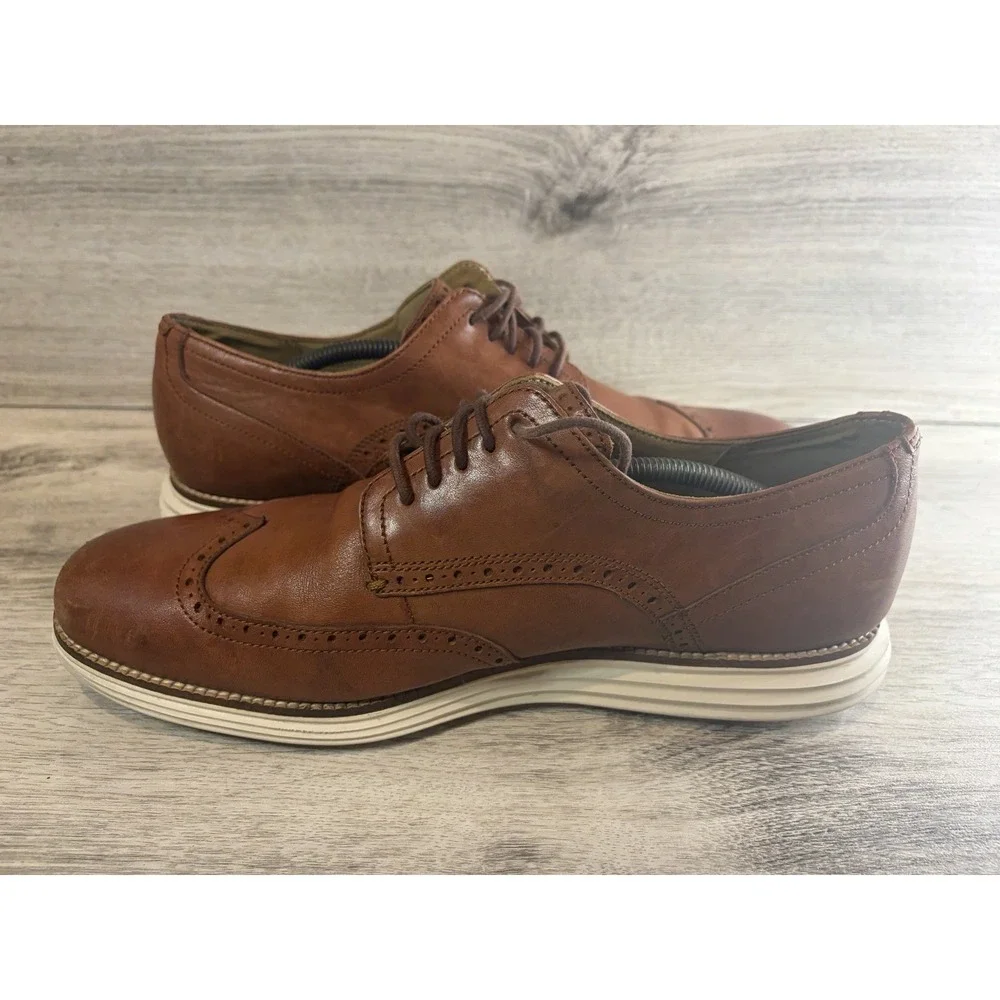 Cole Haan Originalgrand Wingtip Oxford Dress Shoes Men's Size 12 Brown C26471